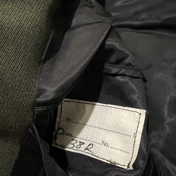 VTG 50s Gregory Forest Service Zip Up Jacket Cropped Gabardine Green Patched 38r - Picture 7 of 7